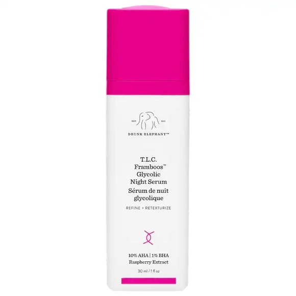 Drunk Elephant T.L.C. Framboos™ Glycolic Resurfacing Night Serum - Picture 1 of 3